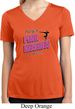 Ladies Shirt Pretty in Pink Moisture Wicking V-neck Tee T-Shirt