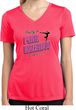 Ladies Shirt Pretty in Pink Moisture Wicking V-neck Tee T-Shirt