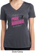 Ladies Shirt Pretty in Pink Moisture Wicking V-neck Tee T-Shirt