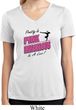 Ladies Shirt Pretty in Pink Moisture Wicking V-neck Tee T-Shirt