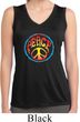 Ladies Shirt Psychedelic Peace Sleeveless Moisture Wicking Tee