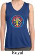 Ladies Shirt Psychedelic Peace Sleeveless Moisture Wicking Tee