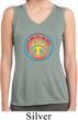 Ladies Shirt Psychedelic Peace Sleeveless Moisture Wicking Tee