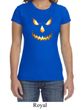 Ladies Shirt Pumpkin Head Crewneck Tee T-Shirt