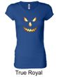 Ladies Shirt Pumpkin Head Longer Length Tee T-Shirt