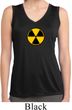 Ladies Shirt Radiation Symbol Sleeveless Moisture Wicking Tee