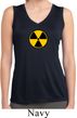 Ladies Shirt Radiation Symbol Sleeveless Moisture Wicking Tee