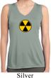 Ladies Shirt Radiation Symbol Sleeveless Moisture Wicking Tee