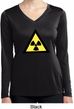 Ladies Shirt Radioactive Triangle Dry Wicking Long Sleeve Tee T-Shirt