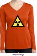 Ladies Shirt Radioactive Triangle Dry Wicking Long Sleeve Tee T-Shirt