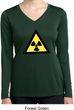 Ladies Shirt Radioactive Triangle Dry Wicking Long Sleeve Tee T-Shirt