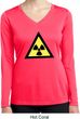Ladies Shirt Radioactive Triangle Dry Wicking Long Sleeve Tee T-Shirt