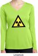 Ladies Shirt Radioactive Triangle Dry Wicking Long Sleeve Tee T-Shirt