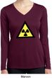 Ladies Shirt Radioactive Triangle Dry Wicking Long Sleeve Tee T-Shirt