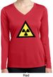 Ladies Shirt Radioactive Triangle Dry Wicking Long Sleeve Tee T-Shirt