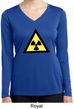 Ladies Shirt Radioactive Triangle Dry Wicking Long Sleeve Tee T-Shirt