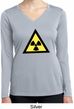 Ladies Shirt Radioactive Triangle Dry Wicking Long Sleeve Tee T-Shirt