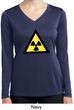 Ladies Shirt Radioactive Triangle Dry Wicking Long Sleeve Tee T-Shirt