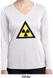 Ladies Shirt Radioactive Triangle Dry Wicking Long Sleeve Tee T-Shirt