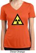 Ladies Shirt Radioactive Triangle Moisture Wicking V-neck T-Shirt