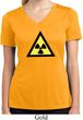 Ladies Shirt Radioactive Triangle Moisture Wicking V-neck T-Shirt