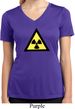 Ladies Shirt Radioactive Triangle Moisture Wicking V-neck T-Shirt