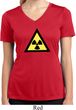 Ladies Shirt Radioactive Triangle Moisture Wicking V-neck T-Shirt