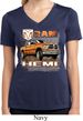 Ladies Shirt Ram Hemi Trucks Moisture Wicking V-neck Tee T-Shirt