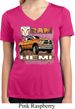 Ladies Shirt Ram Hemi Trucks Moisture Wicking V-neck Tee T-Shirt