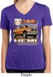 Ladies Shirt Ram Hemi Trucks Moisture Wicking V-neck Tee T-Shirt