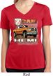 Ladies Shirt Ram Hemi Trucks Moisture Wicking V-neck Tee T-Shirt