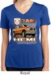 Ladies Shirt Ram Hemi Trucks Moisture Wicking V-neck Tee T-Shirt