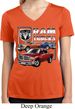 Ladies Shirt Ram Trucks Moisture Wicking V-neck Tee