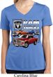 Ladies Shirt Ram Trucks Moisture Wicking V-neck Tee