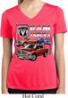 Ladies Shirt Ram Trucks Moisture Wicking V-neck Tee