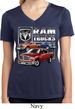 Ladies Shirt Ram Trucks Moisture Wicking V-neck Tee