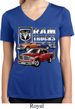 Ladies Shirt Ram Trucks Moisture Wicking V-neck Tee