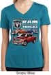 Ladies Shirt Ram Trucks Moisture Wicking V-neck Tee