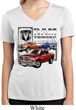 Ladies Shirt Ram Trucks Moisture Wicking V-neck Tee