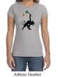 Ladies Shirt Rasta Triangle Crewneck Tee T-Shirt
