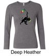 Ladies Shirt Rasta Triangle Long Sleeve Tee T-Shirt