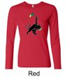 Ladies Shirt Rasta Triangle Long Sleeve Tee T-Shirt