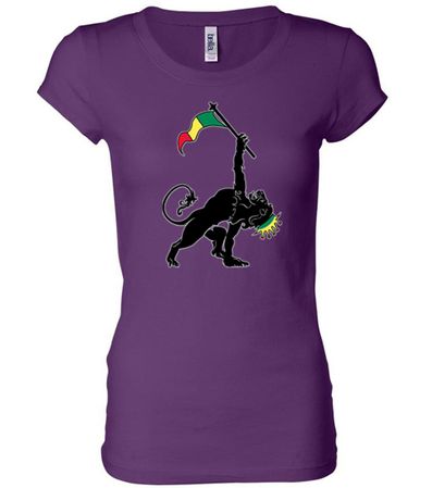 Ladies Shirt Rasta Triangle Longer Length Tee T-Shirt