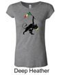 Ladies Shirt Rasta Triangle Longer Length Tee T-Shirt