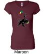 Ladies Shirt Rasta Triangle Longer Length Tee T-Shirt