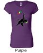 Ladies Shirt Rasta Triangle Longer Length Tee T-Shirt