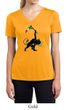 Ladies Shirt Rasta Triangle Moisture Wicking V-neck Tee T-Shirt