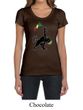 Ladies Shirt Rasta Triangle Scoop Neck Tee T-Shirt