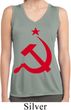 Ladies Shirt Red Hammer And Sickle Sleeveless Moisture Wicking Tee