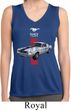 Ladies Shirt Red Stripe Mustang 50 Years Sleeveless Moisture Wicking